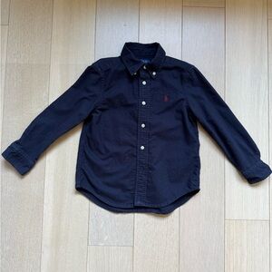 Polo by Ralph Lauren Navy Shirt with Yellow Accents